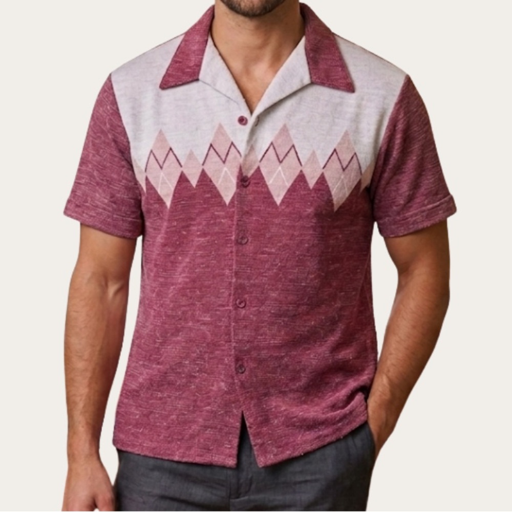 Vintage Mr. Jan Made In California Short Sleeve Button Down Bowling Shirt